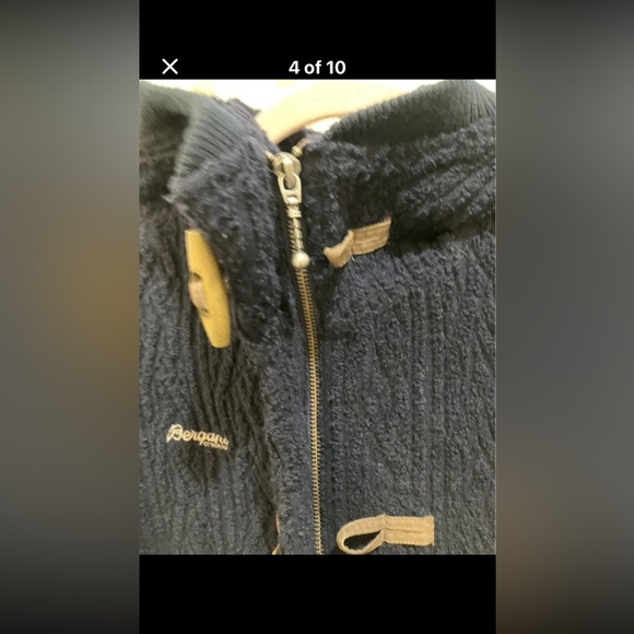 Women’s medium wool jacket Bergan’s of Norway wool coat - dark blue - Picture 5 of 16